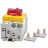 Interruptor seccionador DC Qoltec 52611 com função de bloqueio | interruptor principal | 1200 V | 32 A | 8 kV | 4P