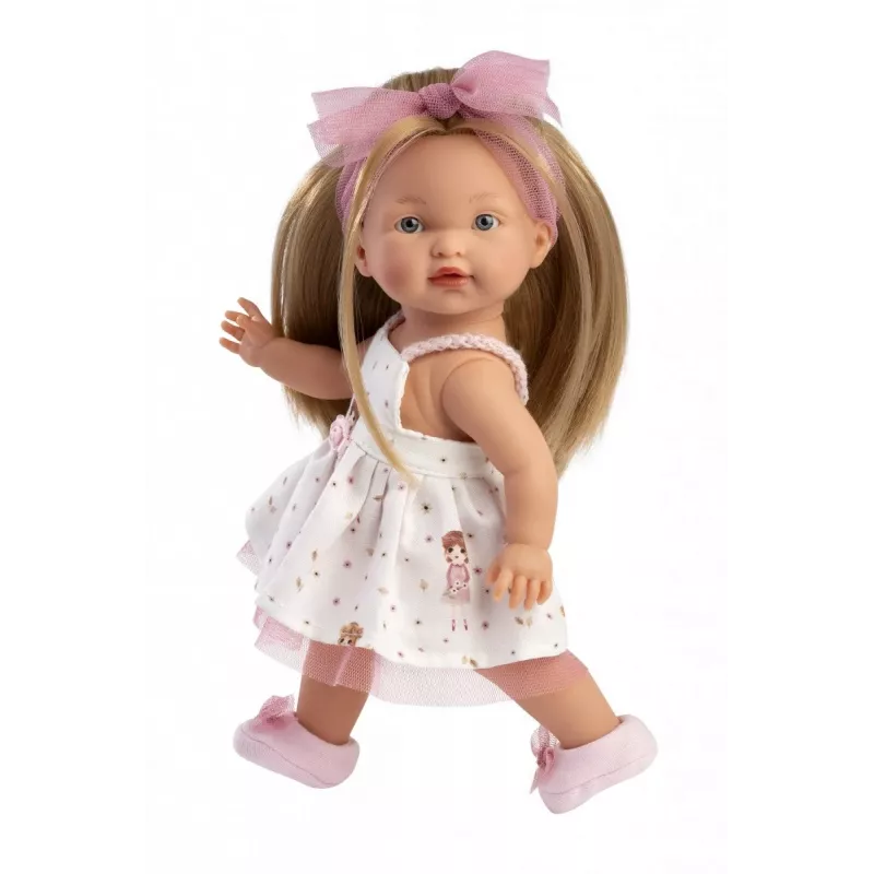 Boneca Llorens Valeria 28 cm – características realistas, corpo macio, cabeça e membros de vinil