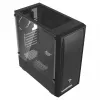 Caixa de PC SAVIO Noctis Flow — Cube Mini-ITX/Micro-ATX/ATX, 3x120 mm à frente, 1x120 mm atrás, 2x3,5 polegadas + 3x2,5 polegadas baías, vidro temperado