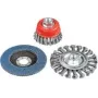 Conjunto de escovas de arame para rebarbadora KWB 597510, 3 unid.
