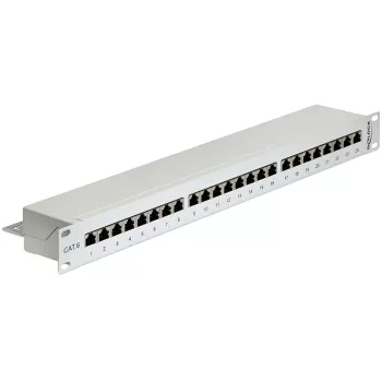 Patch panel DeLOCK 43300 1U RJ-45 Cinzento