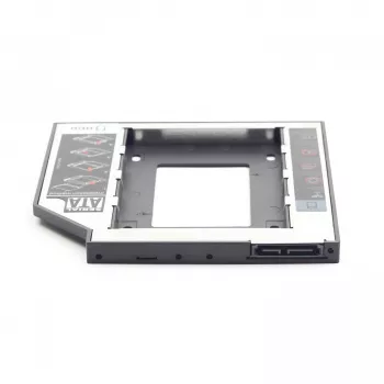 Gembird MF-95-01 Moldura de montagem fina para unidade de 2,5 polegadas em baia de 5,25 polegadas
