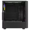 Caixa de PC SAVIO Noctis Flow RGB — Cube, ATX/Mini-ITX, 3 ventoinhas frontais de 120 mm, janela lateral em vidro temperado, GPU máx. 35 cm