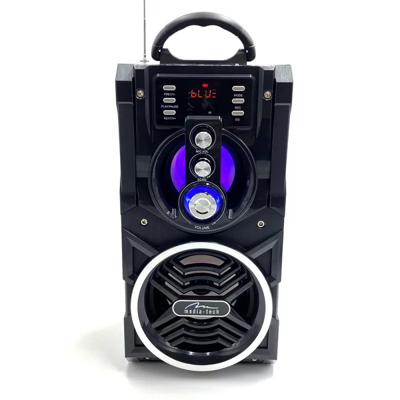 Altifalante estéreo portátil Media-Tech PARTYBOX BT MT3150 preto
