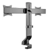 Suporte de monitor MACLEAN MC-854 para dois monitores 17–27 polegadas VESA 75x75 / 100x100, suporte de secretária de braço duplo