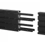 Calha de montagem B-Tech BT8390 conjunto de extensão preto 12 mm de largura 8 mm de profundidade 180 mm de comprimento