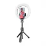 Tripé pau de selfie Puluz TBD0595696701A com anel de luz LED integrado