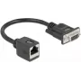 Adaptador série DeLOCK conector fêmea DB9 para conector fêmea RJ45 64122