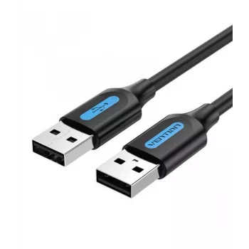 Cabo USB 2.0 macho para macho/1,5 m preto Cojbg Vention