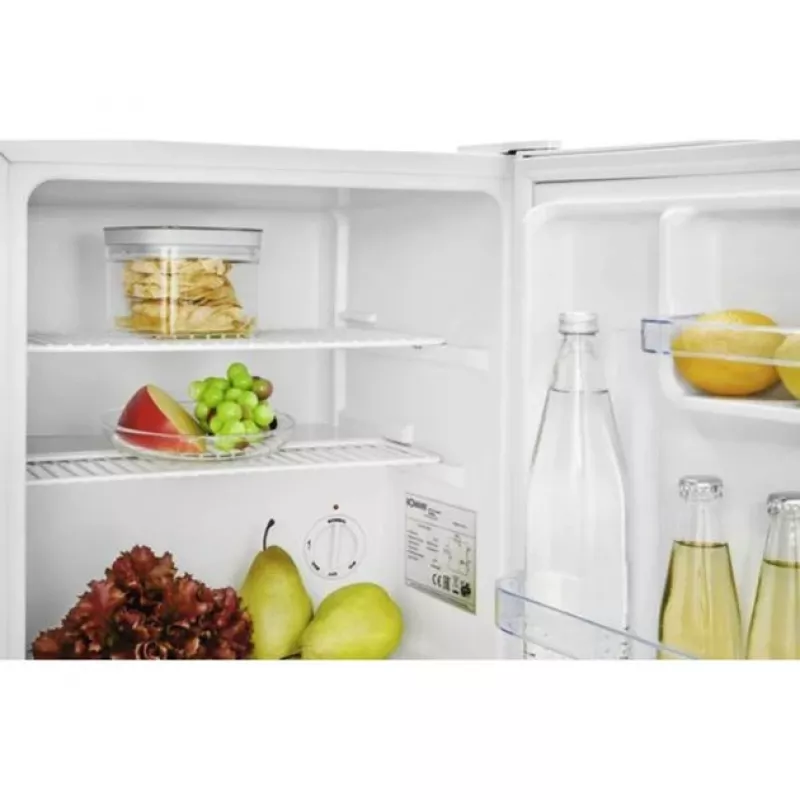 Bomann KB 7346 frigorífico sem congelador, 42 l, classe energética E, aspeto de aço inoxidável