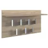 Cabide Top e shop WIESZAK 2F SONOMA — aglomerado de partículas, aspeto de carvalho, 7 ganchos, 700×200×400 mm