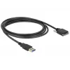 Cabo USB DeLOCK 83599 USB 3.2 Gen 1 3 m USB A Micro-USB B preto