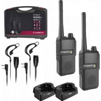 Walkie-talkie PMR Midland Tectalk Worker 3 (pack de 2) — 16 canais, alcance até 500 m