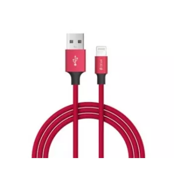 Cabo USB-C para Lightning Devia Pheez Serie 1 m — vermelho, compatível com 1A/USB Power Delivery