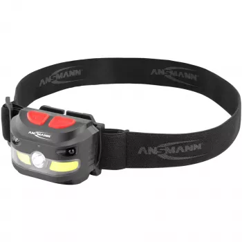 Lanterna frontal Ansmann HD250RS preta COB LED 4W IP54