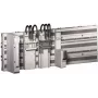 Adaptador Rittal 9635.210 para interruptores elétricos, caixa de poliamida, cinzento-claro, largura 45 mm