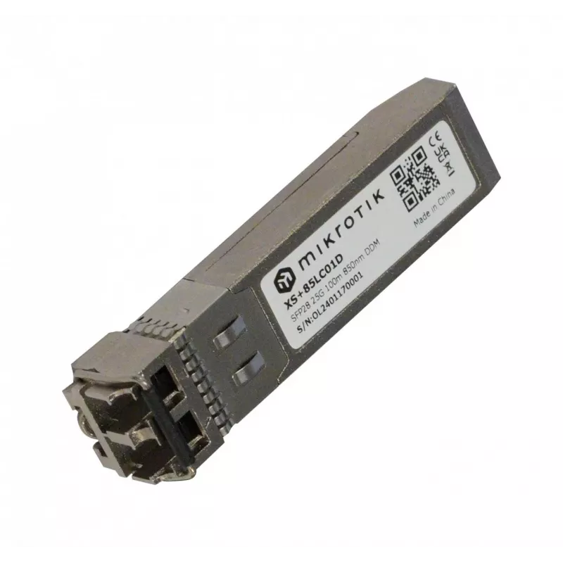 Módulo transceptor de rede de fibra ótica Mikrotik XS+85LC01D 25000 Mbit/s SFP28 850 nm