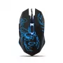 Esperanza MX203 SCORPIO - Rato - USB - azul - rato - ótico - 6 botões - preto