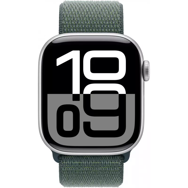 Pulseira Apple Sport Loop 42 mm lake verde — nylon/poliéster/elastano, 1 unid.