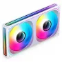 Jonsbo ZB-240WR Infinity Mirror ventoinha, ARGB, PWM, pás invertidas, 240 mm, branca