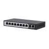 Switch PoE Extralink CERES 8x 100Mb/s PoE/PoE+, 2x RJ45 Uplink 100Mb/s, 96W