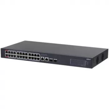 Switch de rede Dahua Technology CS4228-24GT-240 gerido L2 Gigabit Ethernet (10/100/1000) Power over Ethernet (PoE) preto