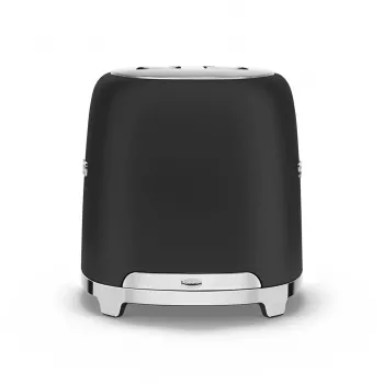 Torradeira Smeg 50's Style TSF01BLMEU 2 fatias preto aço inoxidável