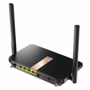 Router sem fios Cudy LT500D Fast Ethernet Dual-Band (2,4 GHz / 5 GHz) 4G Preto