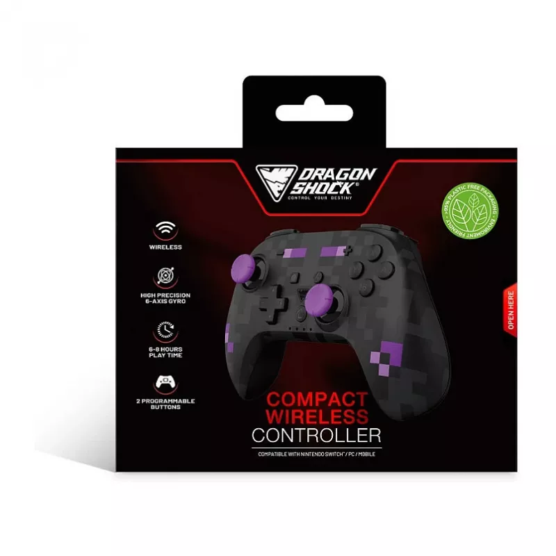 Dragonshock comando Poptop sem fios cubos preto Switch