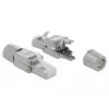 Conector de fio DeLOCK 86476 RJ-45 cinzento