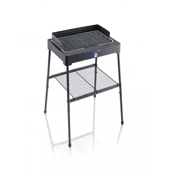 Grelhador elétrico Severin PG 8568 2200 W preto superfície de cozedura retangular