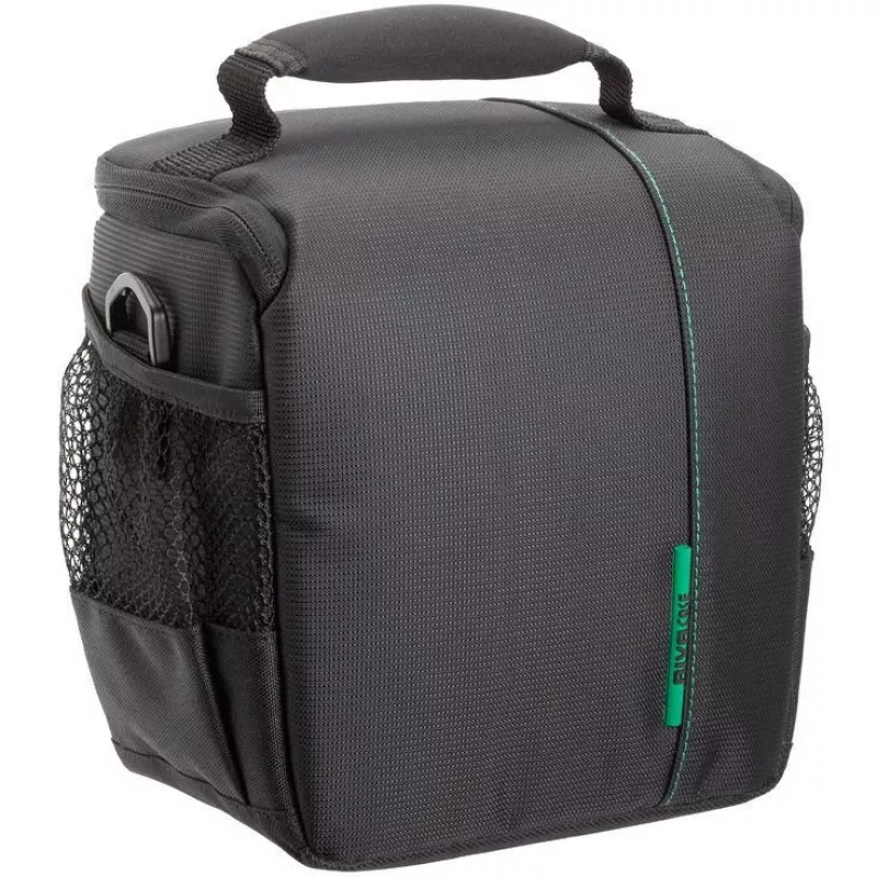 Mala de ombro Rivacase 7420 preta compatibilidade SLR