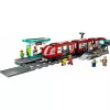 LEGO City Elétrico e Estação Conjunto de construção de roleplay para crianças com elétrico de brinquedo, presente para meninos e meninas a partir dos 7 anos que adoram veículos