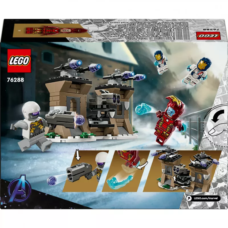 Conjunto de construção LEGO 76288 Marvel Super Heroes Iron Man Iron Legion com minifigura de soldado HYDRA, modelo de construção