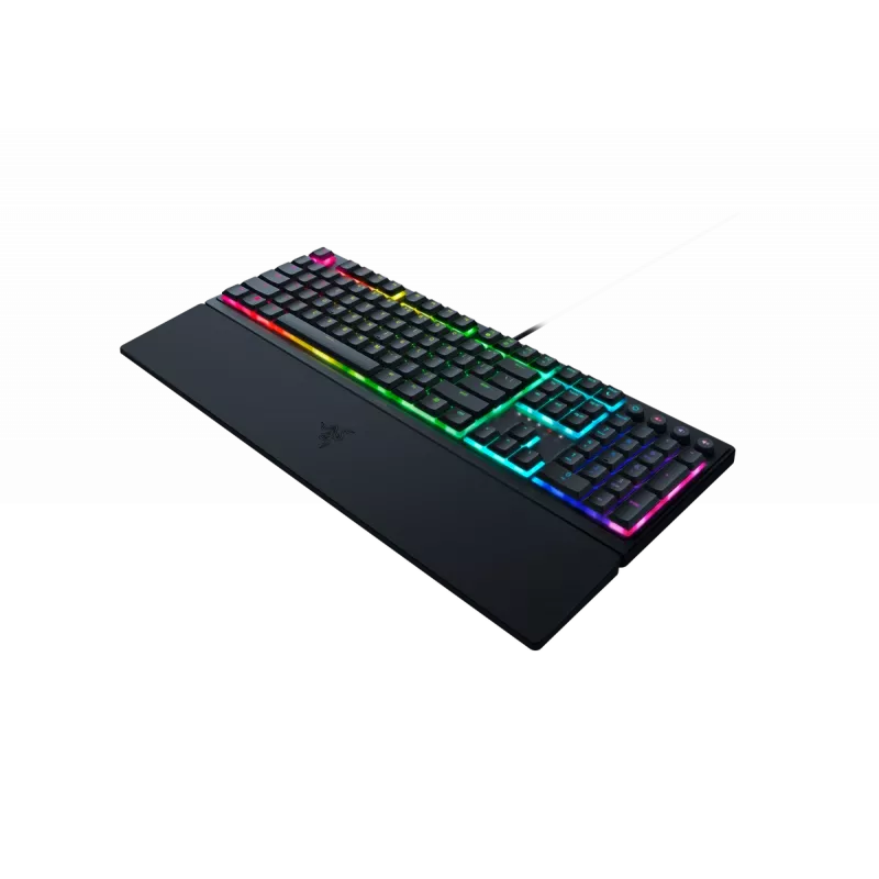 Teclado Razer Ornata V3 RGB Gaming USB preto Full-Size com fios Mecha-Membrane