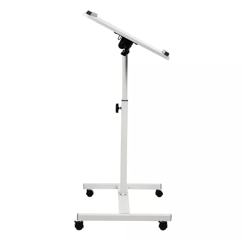 Maclean suporte móvel para secretária/portátil, branco, altura ajustável 59-89 cm, máx. 30 kg, MC-121 W