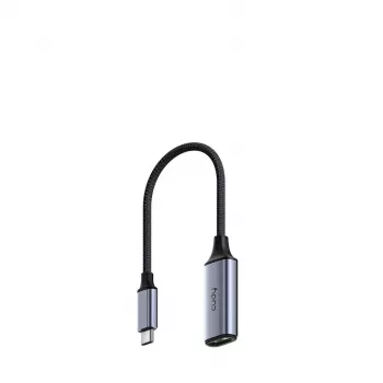 Adaptador USB-C para HDMI Cudy UH401 — 4K 60 Hz, HDMI 2.0, ecrã único, caixa em alumínio
