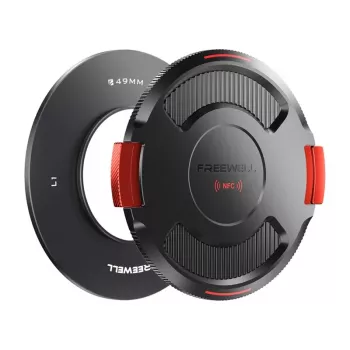 Anel de base para suporte de filtros Freewell FW-L1-BL49 49mm com tampa para Real Locking VND