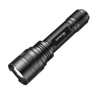 Lanterna Supfire C8-H — 1200 lm, recarregável por USB, alcance de 250 m