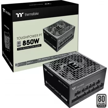 Fonte de alimentação Thermaltake Toughpower PT 850W 80 Plus Gold, modelo PS-TPP-0850FNFAPE-1