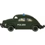 Carro de polícia VW Carocha em metal fundido da Usorteret Siku modelo SIE-30475011, escala não indicada, veículo de brincar colecionável