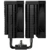 Dissipador de ar DeepCool AG620 BK ARGB V2 — ventoinha dupla 120 mm, 6 heatpipes, suporte LGA 1700/AM4/AM5, preto