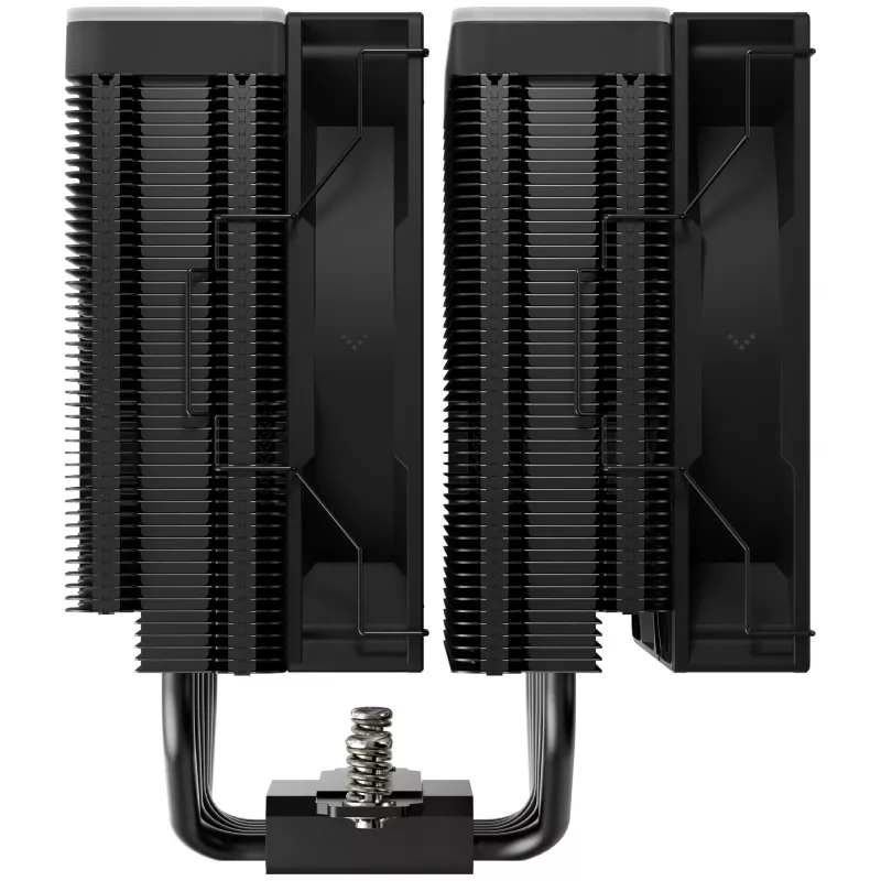 Dissipador de ar DeepCool AG620 BK ARGB V2 — ventoinha dupla 120 mm, 6 heatpipes, suporte LGA 1700/AM4/AM5, preto