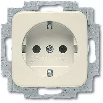 Tomada Busch-Jaeger 2011-0-1318 CEE 7/3 2P+E 250V 16A branco (71×41 mm)