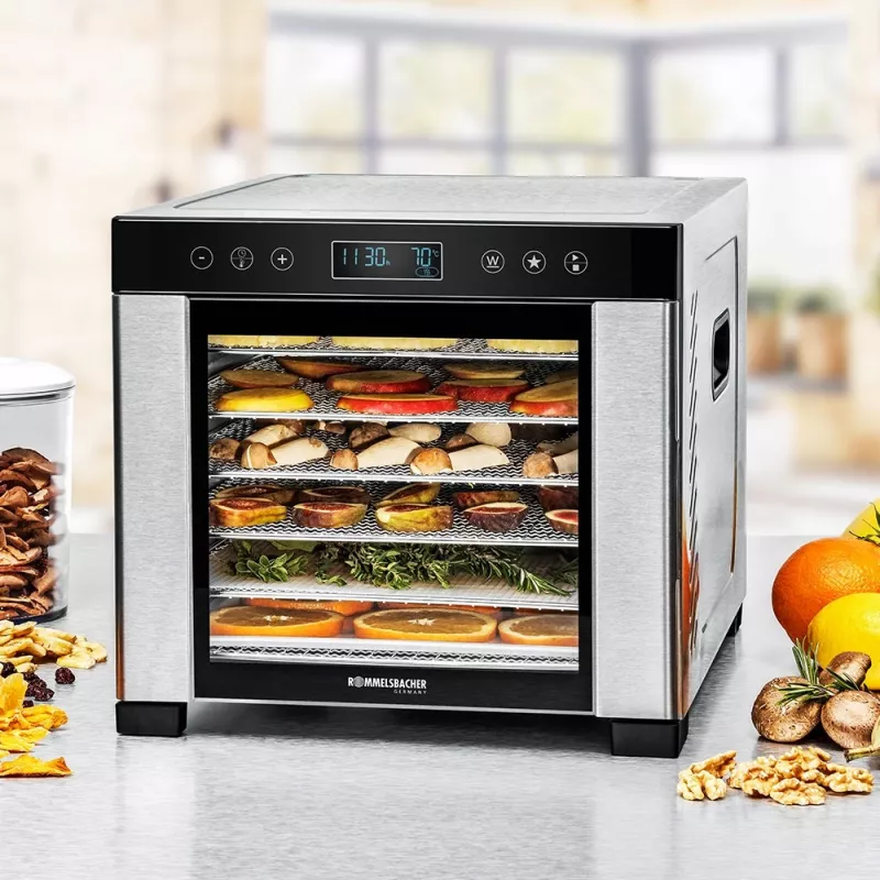 ROMMELSBACHER DA 950, preto, aço inoxidável, aço inoxidável, LCD, 99 h, 6000 cm², 380 x 394 mm