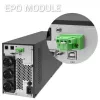 Qoltec 52281 UPS (fonte de alimentação ininterrupta) dupla conversão (Online) 2 kVA 2000 W 3 saídas AC