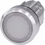 Botão de pressão Siemens atuador plano, anel frontal metal, branco brilhante SIRIUS ACT 3SU1051-0AB60-0AA0 1 unid. (3SU1051-0AB60-0AA0)