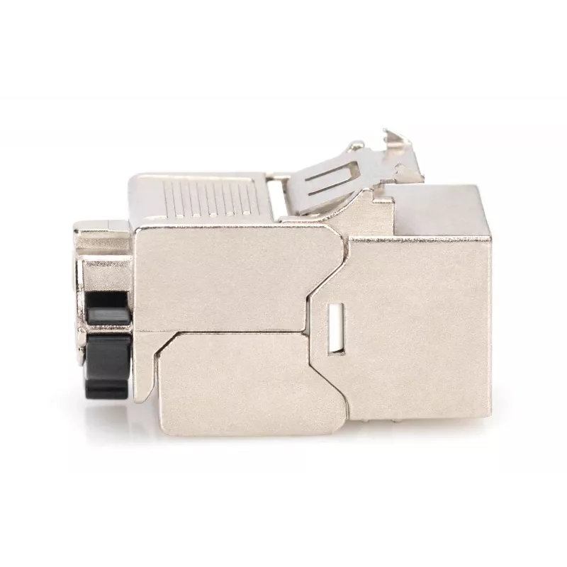 Módulo Keystone Digitus CAT 8.1 RJ-45 blindado plano branco