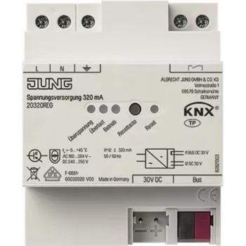 JUNG 20320 REG fonte de alimentação 320mA KNX 20320REG