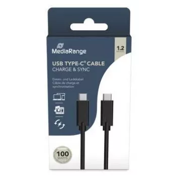 Cabo TYPE-C MediaRange 2 m MRCS214 Preto Cabo USB
